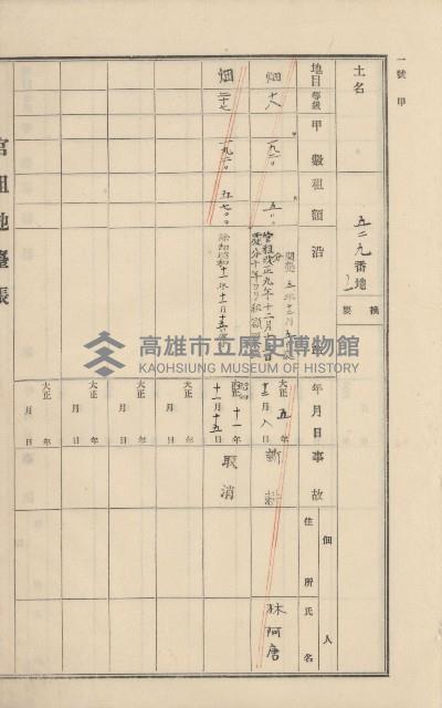 美濃庄官租地臺帳（二冊之內第二號）藏品圖，第33張