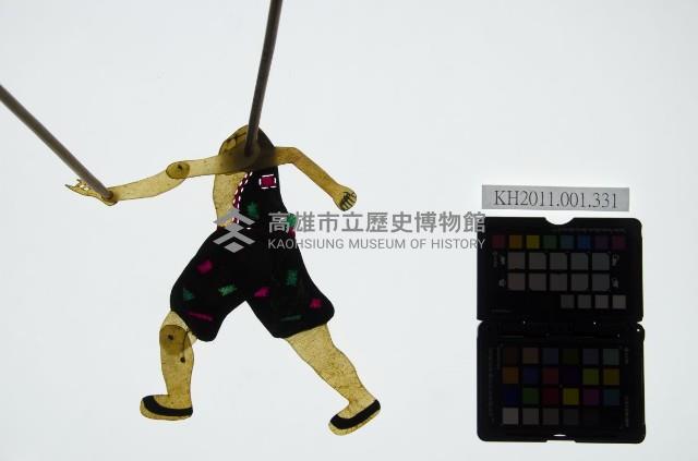 皮影戲簽桿立身偶-武林人士（偶身）藏品圖，第1張