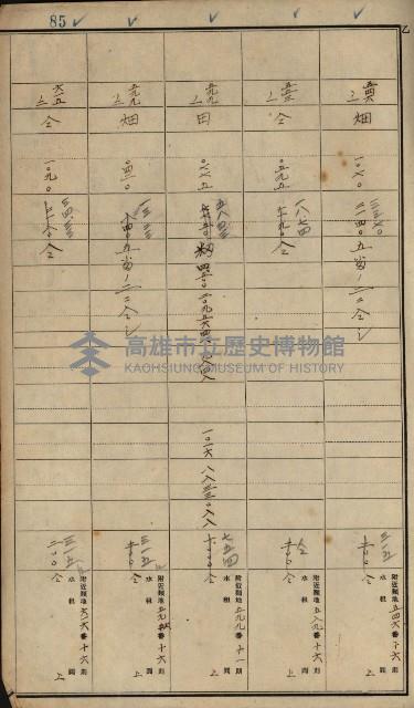 旗山郡（官有地價格一筆限調書）藏品圖，第72張