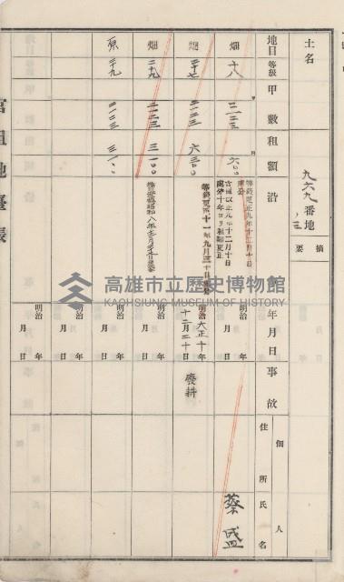 彌陀庄官租地臺帳（第十號）藏品圖，第73張