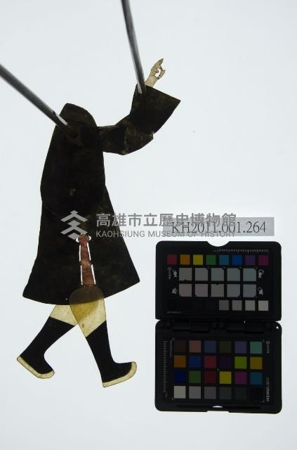 皮影戲簽桿立身偶-丑僕（偶身）藏品圖，第1張