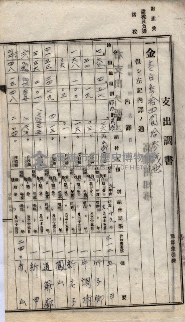 諸稅關係書綴藏品圖，第168張