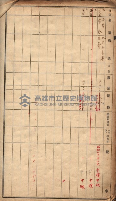 建物臺帳（高雄市－州有官舍）藏品圖，第68張
