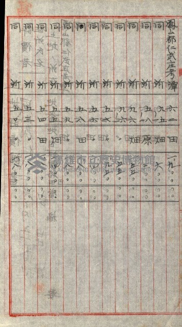 陸軍用地關係綴（評價關係）藏品圖，第543張