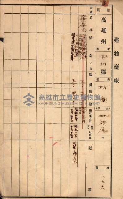 屠場建物臺帳（高雄州）藏品圖，第128張