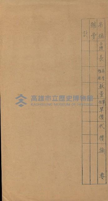 海岸ニ土木工事施行許可綴
（高雄州）藏品圖，第128張