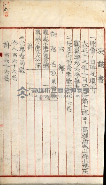 漁業組合登記申請書類綴込帳
（漁申第一號）藏品圖，第28張