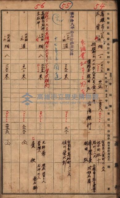 高臨營第五號A1號用地買收（左營、右冲）藏品圖，第28張