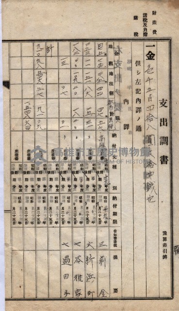 諸稅關係書綴藏品圖，第208張