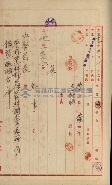 官有地整理費豫算關係書類
（地理系）藏品圖，第517張