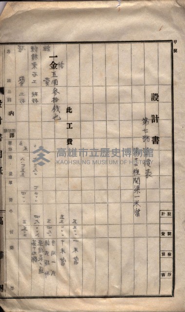 林德官土地區劃整理關係
（林德官、五塊厝關係－九之九）藏品圖，第112張