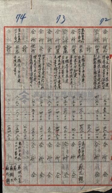 高雄工業用水道用地買收書類其ノ二藏品圖，第108張