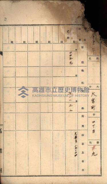 罹災救助金所屬土地臺帳藏品圖，第8張