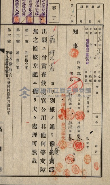 年期貸渡（岡山郡－被許可人蘇枰外四名）藏品圖，第8張