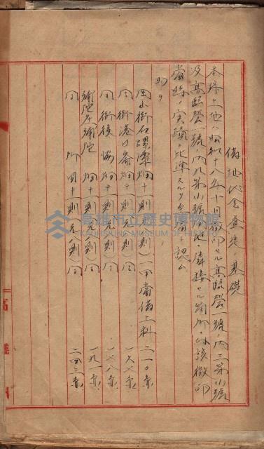 高臨營第一號ノ內三第（3）號
（ハ）借地
（石螺潭、港口崙、後協、彌陀）藏品圖，第8張