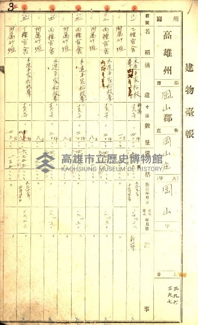 州所屬建物臺帳（高雄州岡山郡）藏品圖，第8張