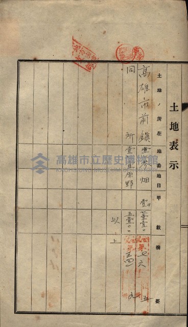 公共用地賣渡承諾書綴、賣渡證書（戲獅甲前鎮）藏品圖，第218張