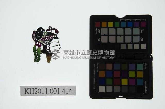 皮影戲偶頭-小旦藏品圖，第1張