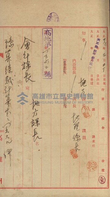 官有地整理費豫算關係書類
（地理系）藏品圖，第527張