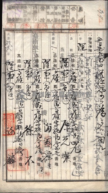 產業組合登記囑託書類綴入帳 
（申產第拾參號）藏品圖，第118張