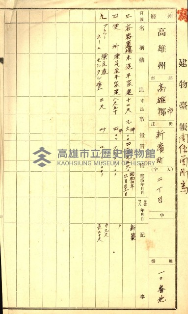 州有建物賣拂綴（高雄市）藏品圖，第18張