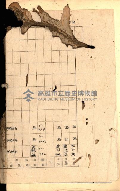 州有墓地臺帳（旗山郡）藏品圖，第18張