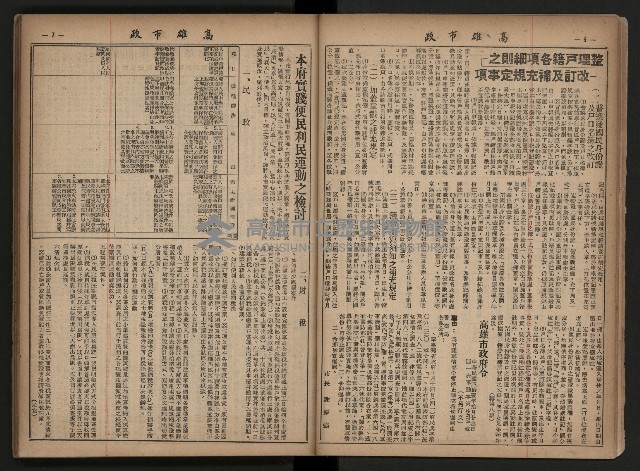 《高雄市政合訂本第三冊（50期-75期）》藏品圖，第17張
