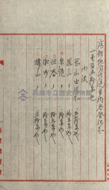 雜件綴（林野）藏品圖，第60張