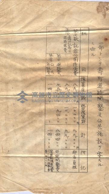 州財產－西子灣關係書類
（其之他－十三之四）藏品圖，第58張