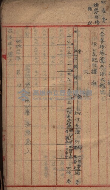諸稅關係書綴藏品圖，第58張
