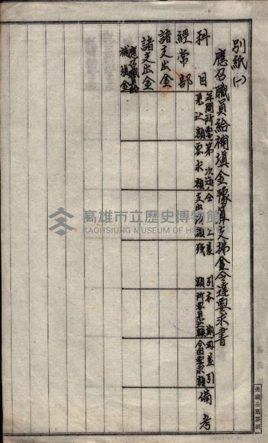 官有地整理費豫算關係（地理係）藏品圖，第58張