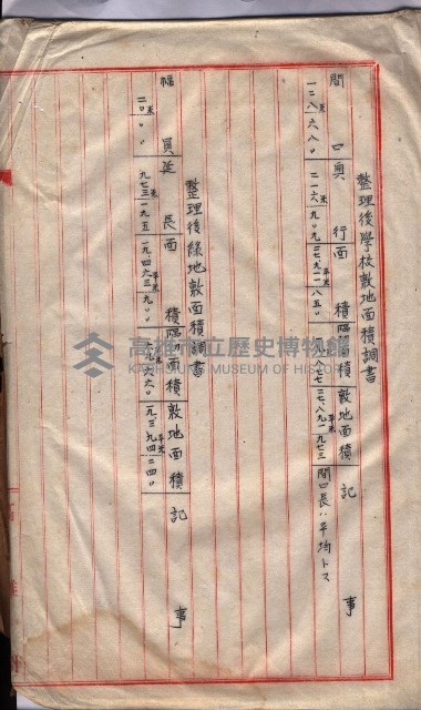 林德官土地區劃整理關係
（林德官、五塊厝關係－九之九）藏品圖，第152張