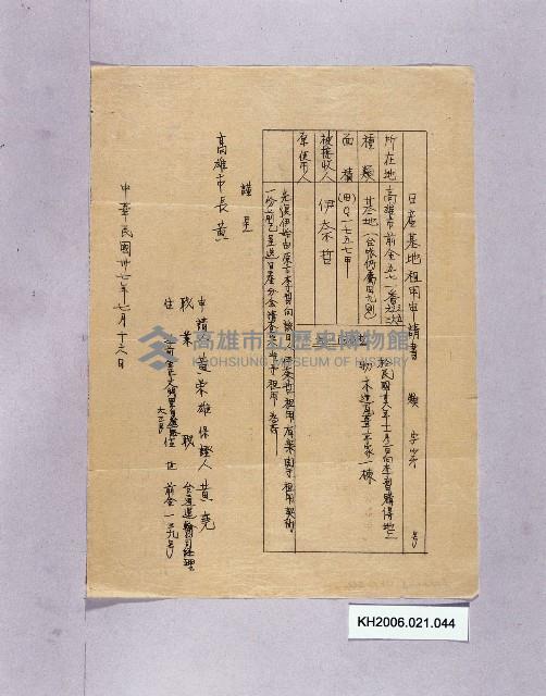 登錄號:KH2006.021.0044藏品圖，第1張