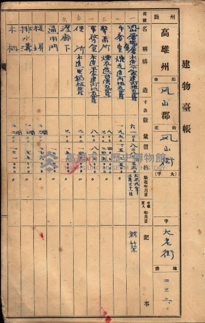 屠場建物臺帳（高雄州）藏品圖，第48張