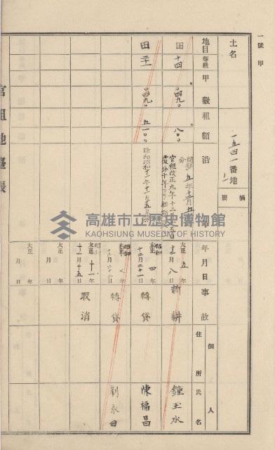 美濃庄官租地臺帳（二冊之內第一號）藏品圖，第48張