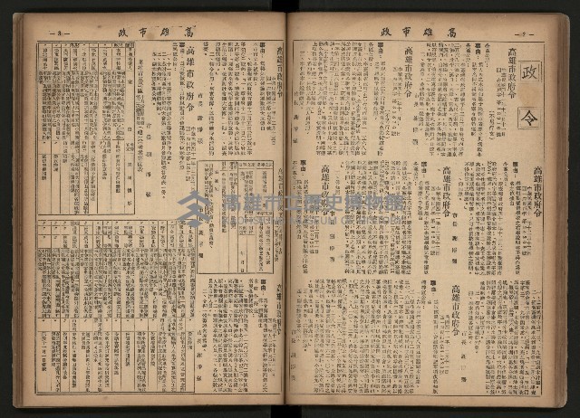 《高雄市政合訂本第三冊（50期-75期）》藏品圖，第47張
