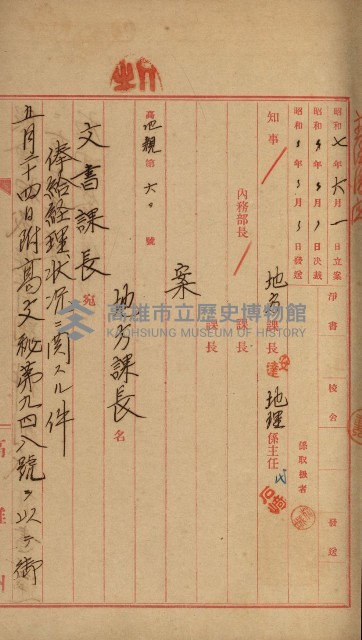 官有地整理費豫算關係書類
（地理系）藏品圖，第354張