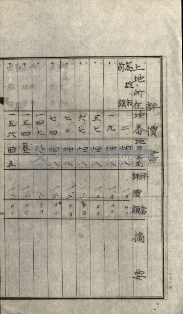 陸軍用地關係綴（評價關係）藏品圖，第413張