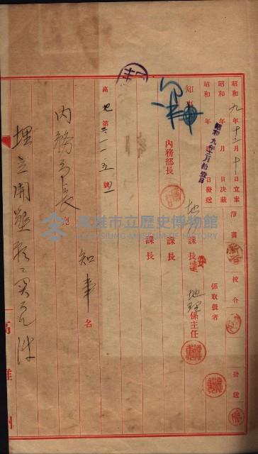 公共用地交換、海軍管理換關係書類
（高雄州）藏品圖，第90張