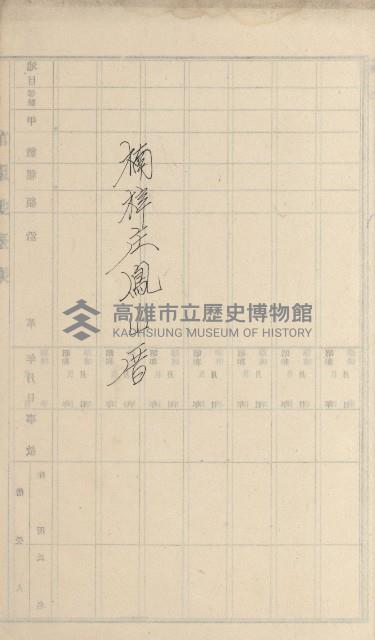 燕巢庄官租名寄帳（十六冊之內第三號）藏品圖，第88張