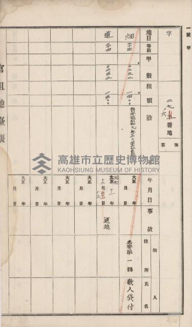 彌陀庄官租地臺帳（第十號）藏品圖，第88張