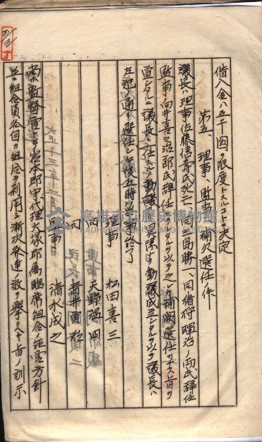 產業組合登記囑託書類綴入帳 
（申產第拾參號）藏品圖，第88張