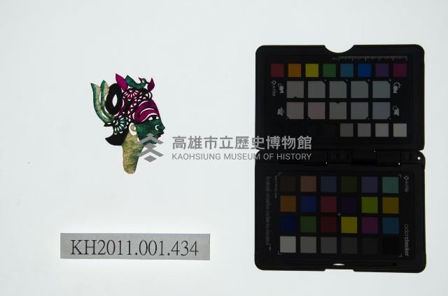 皮影戲偶頭-旦藏品圖，第1張