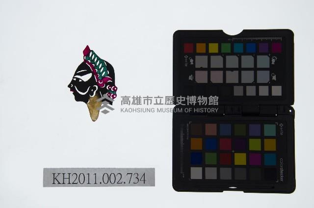 皮影戲偶頭-武淨藏品圖，第1張