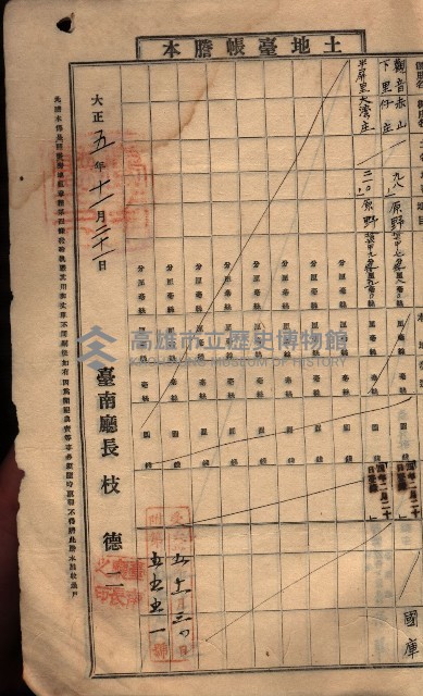 土地臺帳謄本綴入帳藏品圖，第138張