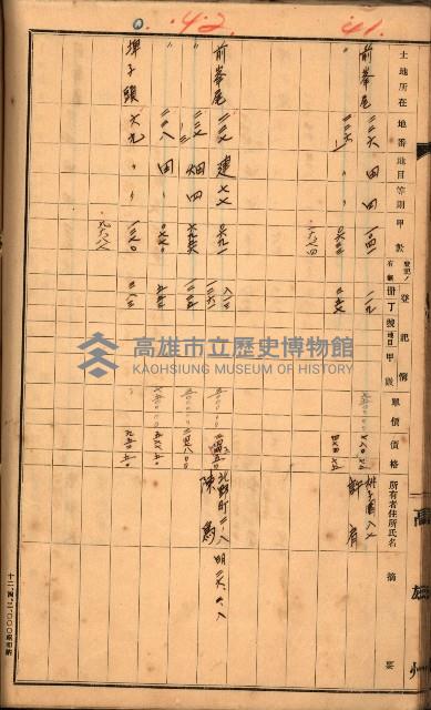 買收調書－左營、前峰尾、埤子頭、內惟
（買收關係－卅八之十）藏品圖，第138張