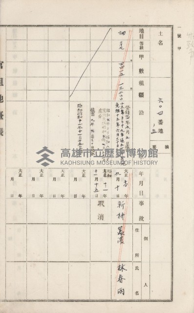 美濃庄官租地臺帳（二冊之內第二號）藏品圖，第138張
