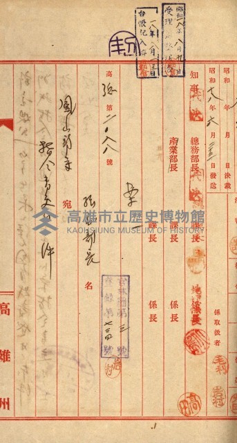 國有財產貸付許可綴（高雄州鳳山郡）藏品圖，第38張