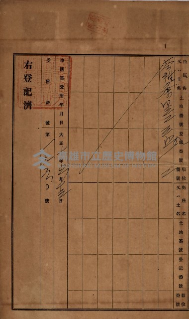 州財產－罹災救助基金所屬地ニ関スル登記原議書
（罹災救助－二十之五）藏品圖，第37張