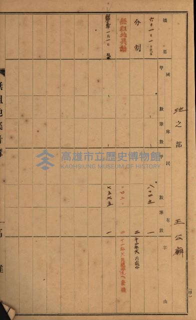 無租地集計簿（林園鄉）藏品圖，第38張